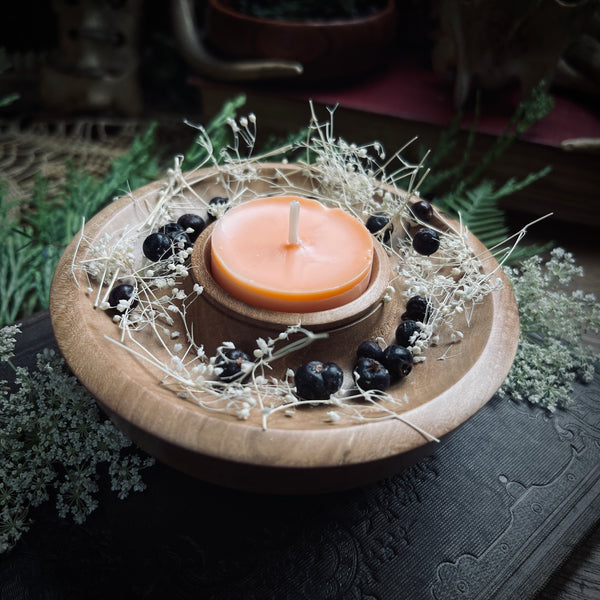 Red Maple Spell-Candle Holder