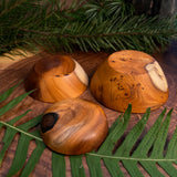 Pacific Yew Offering Dish - Set of 3